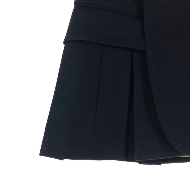 sacai / サカイ | 2023AW | Wool Melton Shorts レイヤード ショーツ スカート | 2 | レディース
