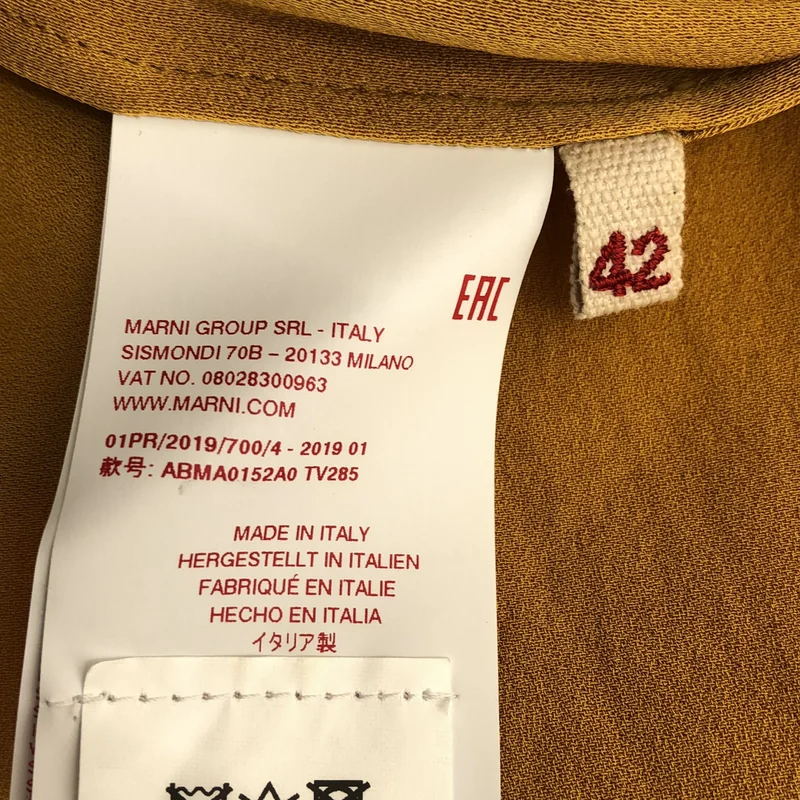 MARNI / マルニ | 2019SS | レーヨン ギャザー ワンピース | 42 | レディース