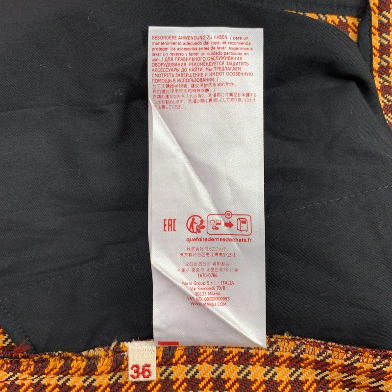 MARNI / マルニ | 2023AW | チェック サイドライン フレアパンツ | 36 | レディース