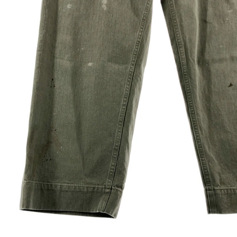 HERILL / ヘリル | USMC HBT Pants  / ペンキ加工 ヘリンボーン ミリタリー ワイドパンツ | 2 | メンズ