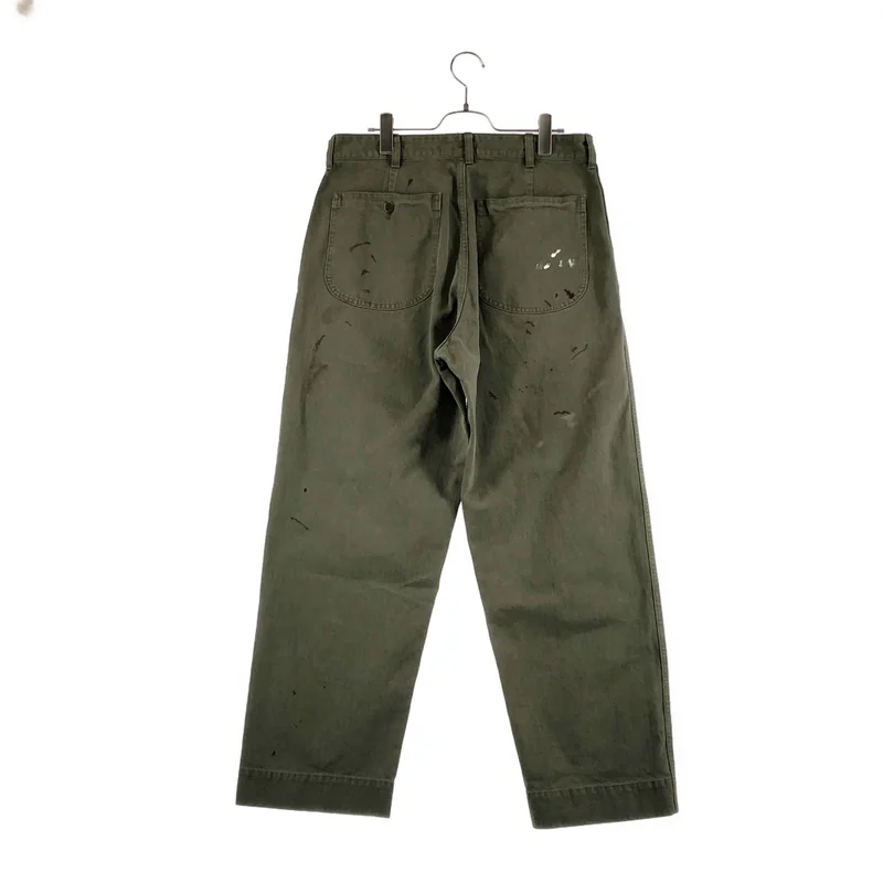 HERILL / ヘリル | USMC HBT Pants  / ペンキ加工 ヘリンボーン ミリタリー ワイドパンツ | 2 | メンズ