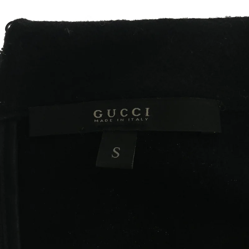 GUCCI / グッチ | ウール ドレープ ショートスリーブ ワンピース | S | レディース