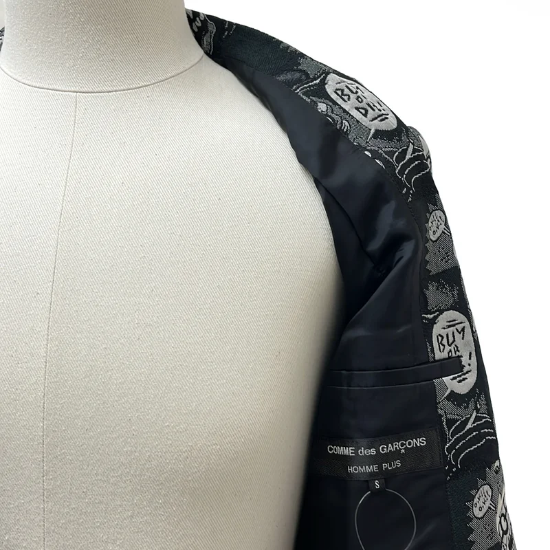 COMME des GARCONS HOMME PLUS / コムデギャルソンオムプリュス | 2019AW | コミック ジャガード ガウンジャケット | S | メンズ
