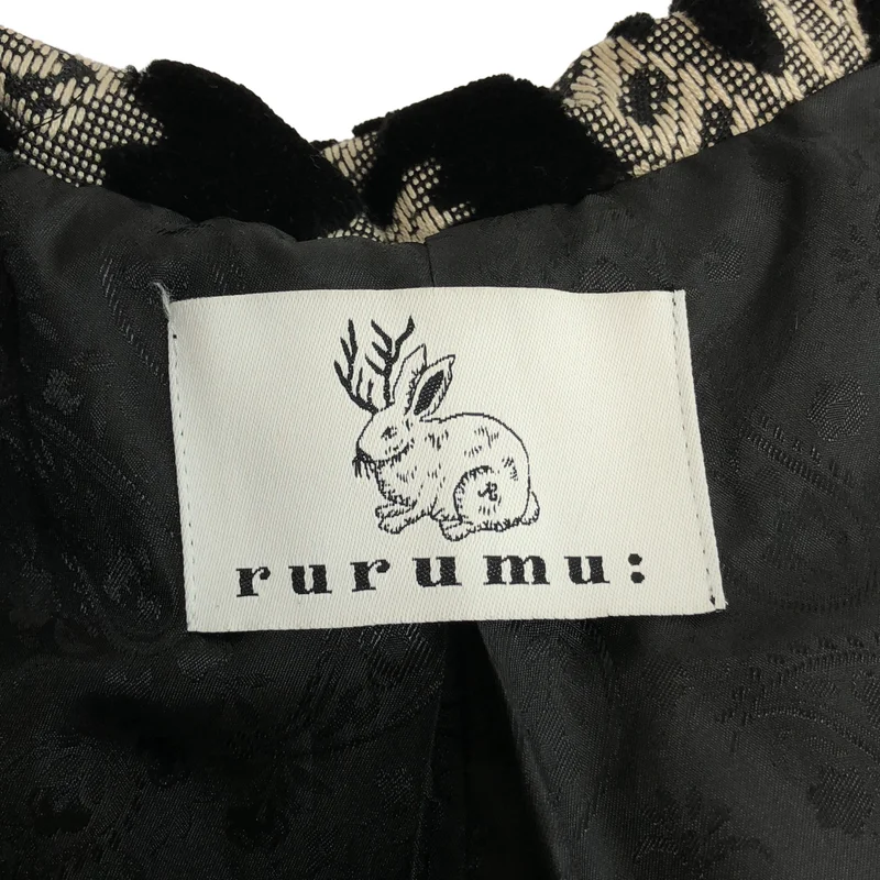 rurumu: / 縷縷夢兎るるむう | 2021AW | pile JQ long CT パイルジャガードロングコート | F | レディース