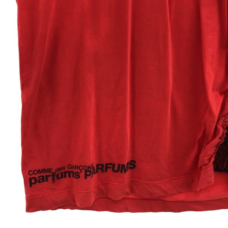 COMME des GARCONS Parfums / コムデギャルソンパルファム | 2017AW | チェック切替 プリントTシャツ OT-T022 |