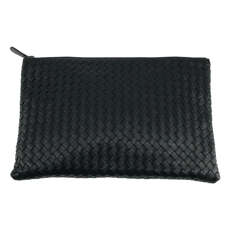 BOTTEGA VENETA / ボッテガヴェネタ | イントレチャート レザー クラッチバッグ |