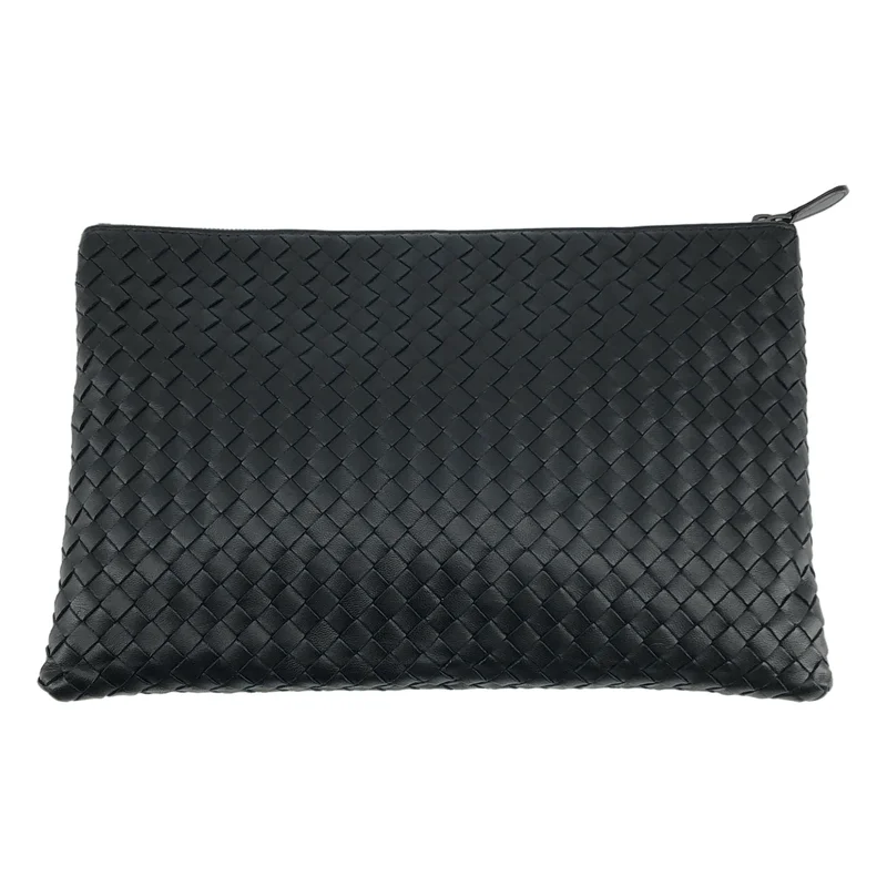 BOTTEGA VENETA / ボッテガヴェネタ | イントレチャート レザー クラッチバッグ |