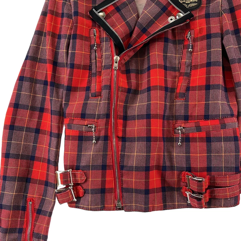 JUNYA WATANABE MAN PINK / ジュンヤワタナベマンピンク | 2022SS | Lewis Leathers / ルイスレザー ダブルライダースジャケット | M | レディース