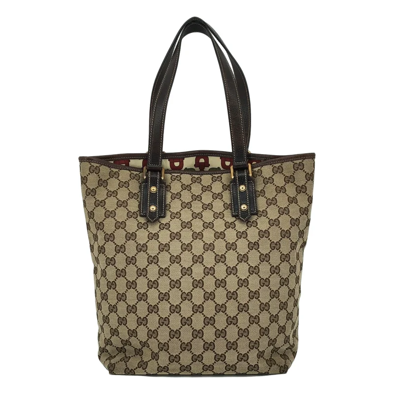 GUCCI / グッチ | GGキャンバス キノコ エンブロイダリー トートバッグ / 163695 |