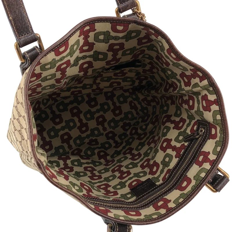 GUCCI / グッチ | GGキャンバス キノコ エンブロイダリー トートバッグ / 163695 |