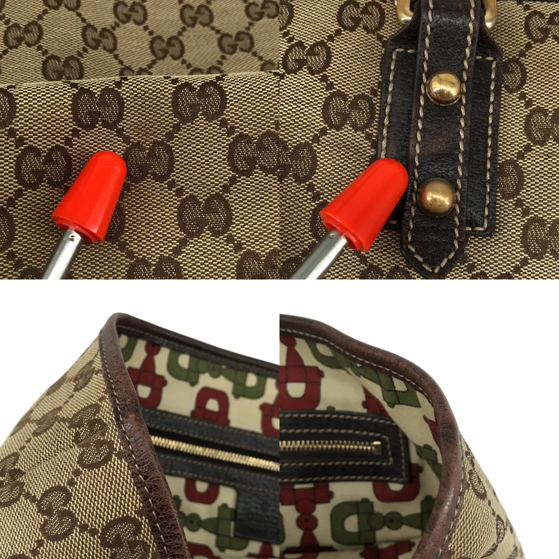 GUCCI / グッチ | GGキャンバス キノコ エンブロイダリー トートバッグ / 163695 |