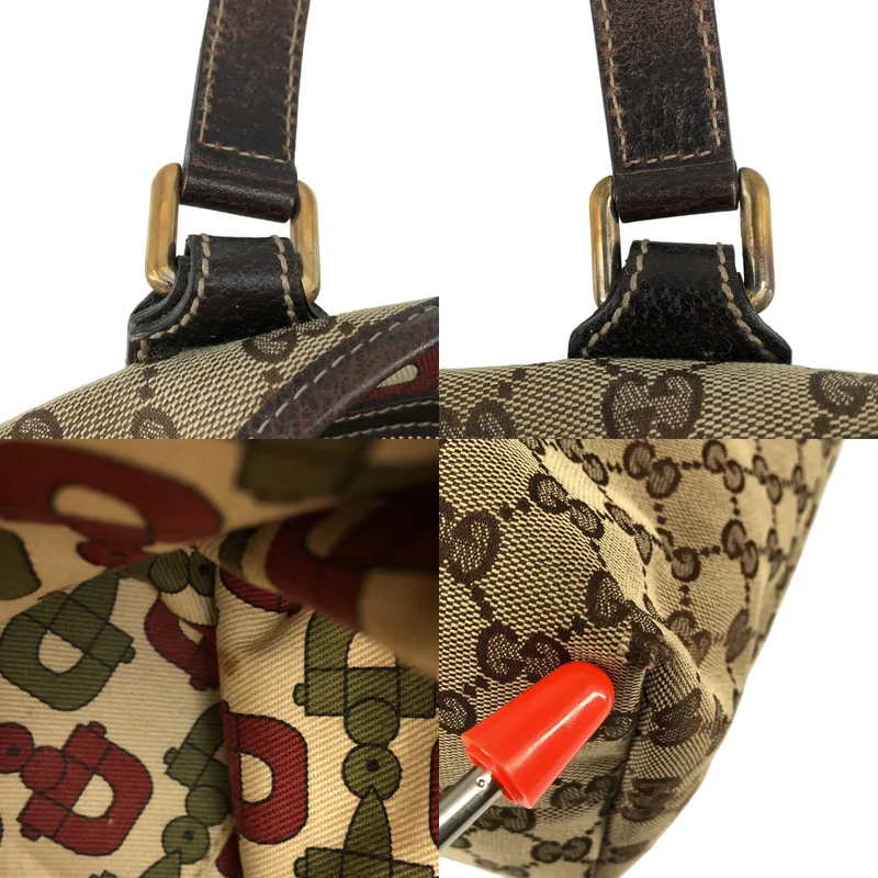GUCCI / グッチ | GGキャンバス キノコ エンブロイダリー トートバッグ / 163695 |