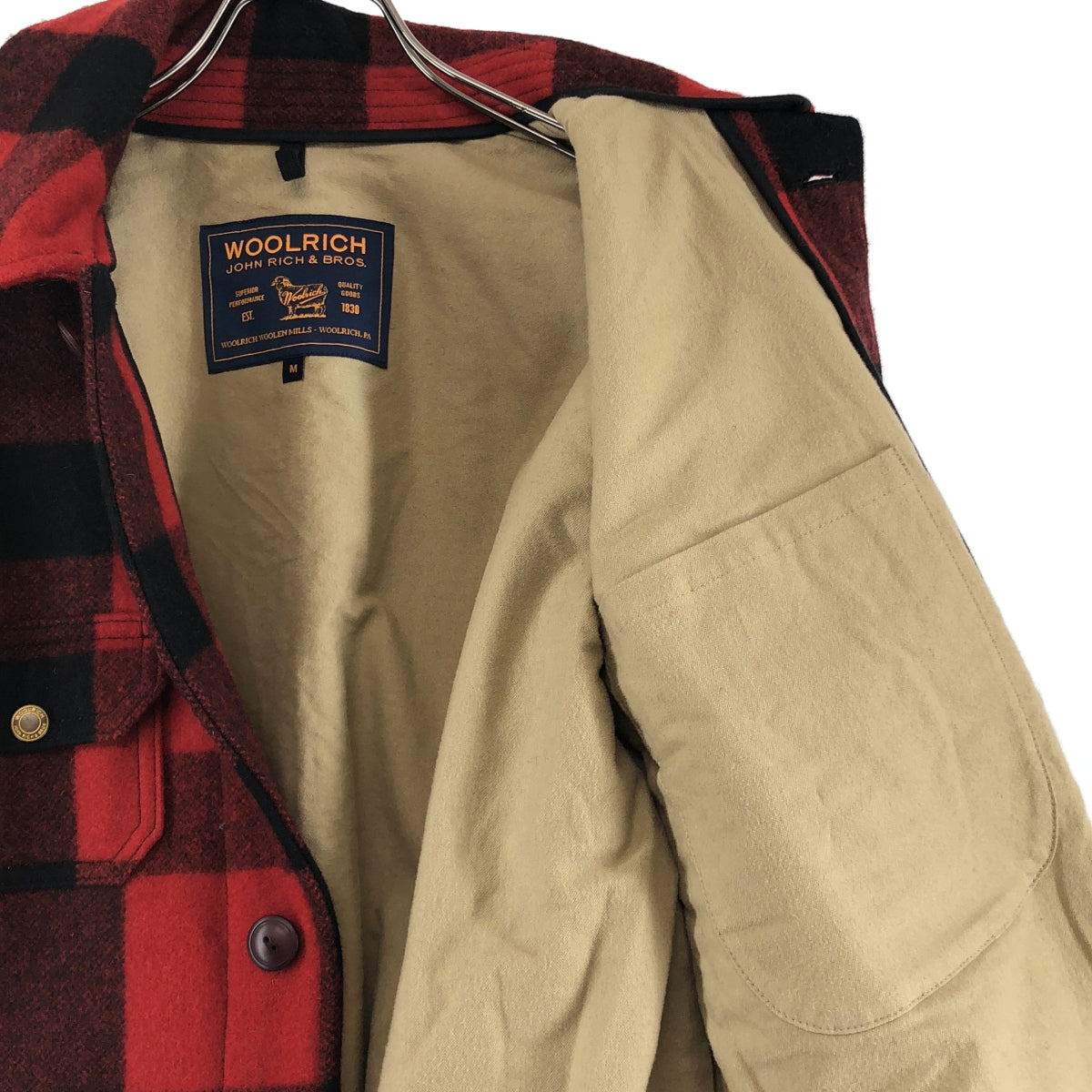 WOOLRICH / ウールリッチ | 503 HUNTING COAT ウール ハンティングコート | M | レッド | メンズ WOOLRICH / ウールリッチ | 503 HUNTING COAT ウール ハンティング