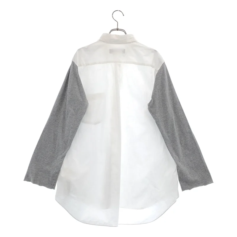 BLACK COMME des GARCONS / ブラックコムデギャルソン | 2013SS | コットン 袖切り替え レギュラーカラーシャツ | XL | メンズ