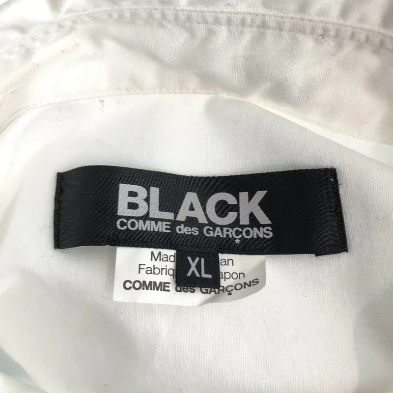 BLACK COMME des GARCONS / ブラックコムデギャルソン | 2013SS | コットン 袖切り替え レギュラーカラーシャツ | XL | メンズ