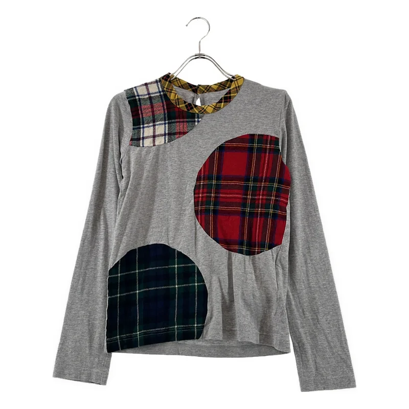 COMME des GARCONS / コムデギャルソン | タータンチェック 異素材 切替 カットソー |