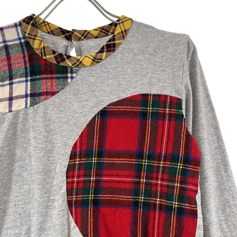 COMME des GARCONS / コムデギャルソン | タータンチェック 異素材 切替 カットソー |