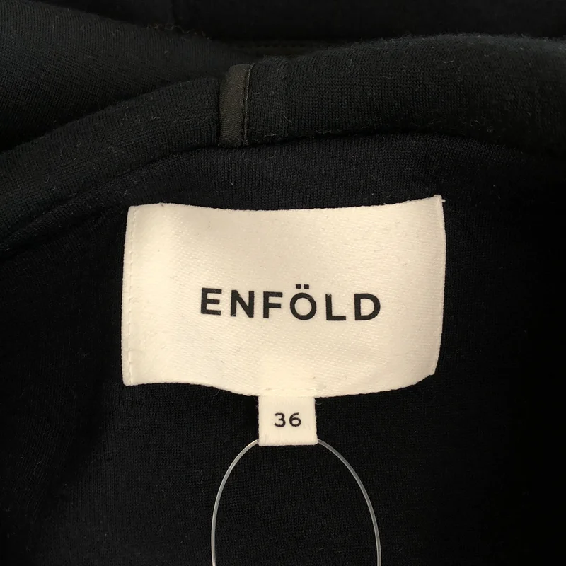 ENFOLD / エンフォルド | ボンディング ショートフーデットコート | 36 | レディース