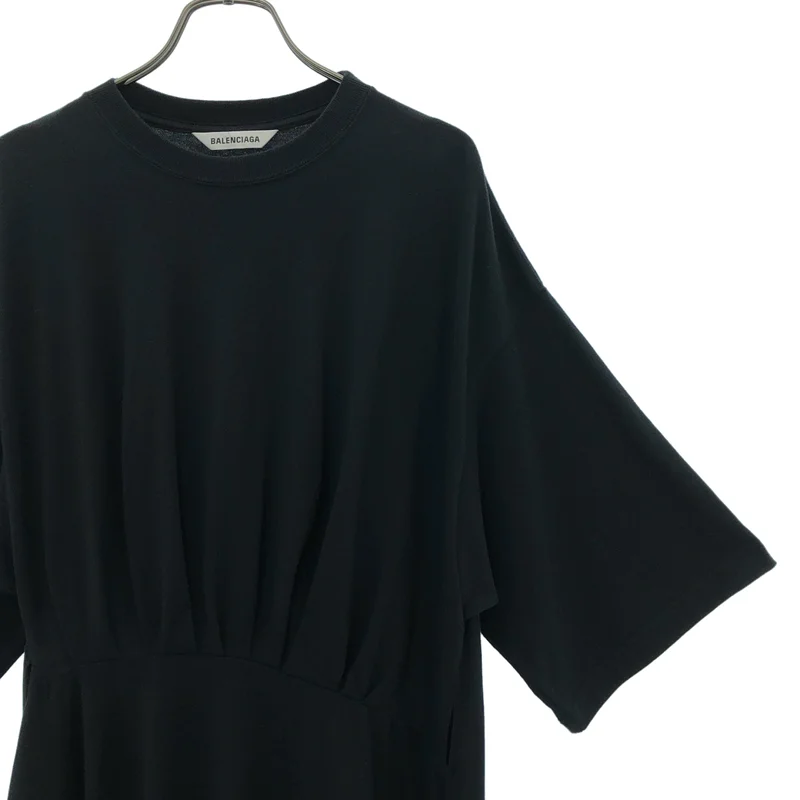 BALENCIAGA / バレンシアガ | コットン アシンメトリーデザイン カットソー ワンピース | 36 | レディース