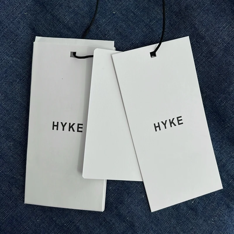 HYKE / ハイク | 2024SS | CHAMBRAY DRESS / コットン リネン シャンブレードレス ノースリーブワンピース | 2 | レディース