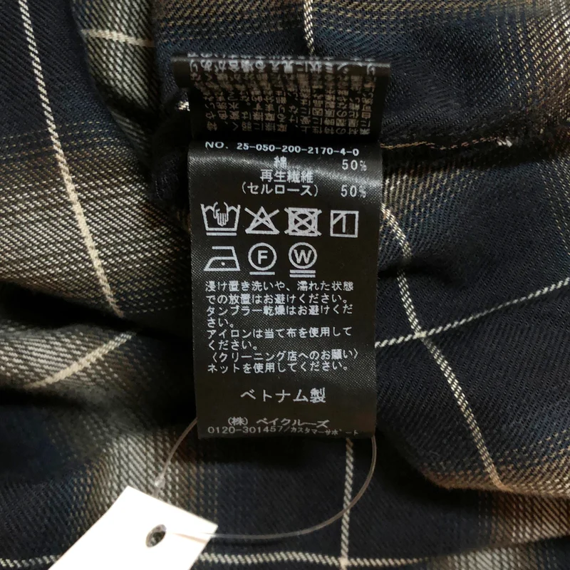 Spick and Span / スピックアンドスパン | 2025AW | メタルボタンオンブレーチェックルーズシャツ ブラウス |