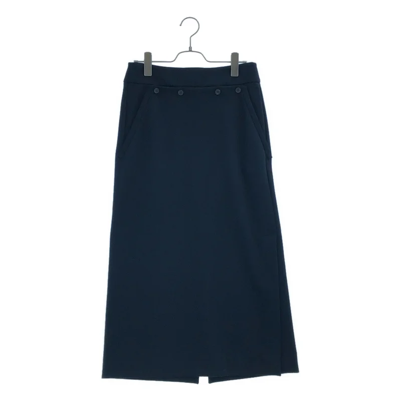 JIL SANDER NAVY / ジルサンダーネイビー | スリット フレアスカート | 36 | レディース