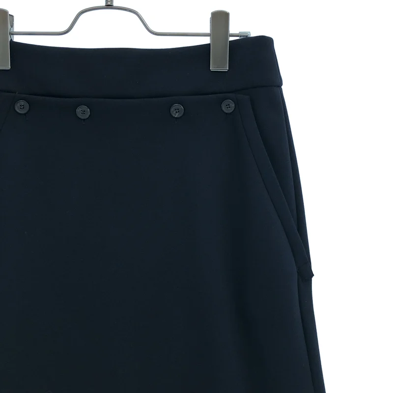 JIL SANDER NAVY / ジルサンダーネイビー | スリット フレアスカート | 36 | レディース