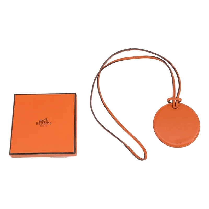 HERMES / エルメス | レザー ミラー ネックレス 小物 |