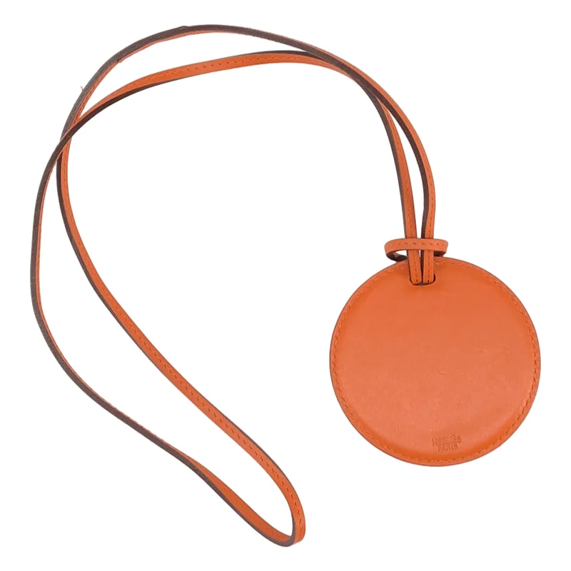 HERMES / エルメス | レザー ミラー ネックレス 小物 |