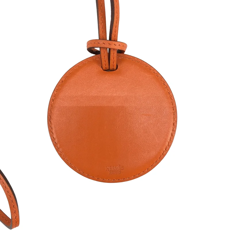 HERMES / エルメス | レザー ミラー ネックレス 小物 |