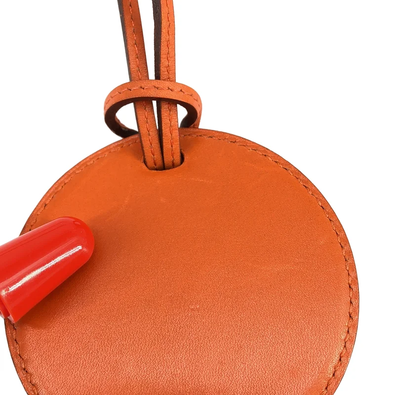 HERMES / エルメス | レザー ミラー ネックレス 小物 |