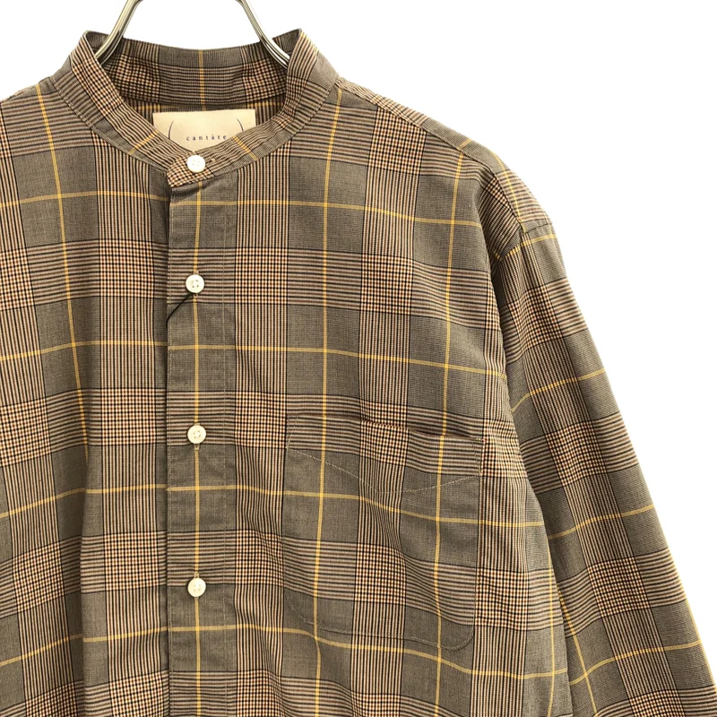 cantate / カンタータ | Band Collar Shirt バンドカラーシャツ | 46 | メンズ