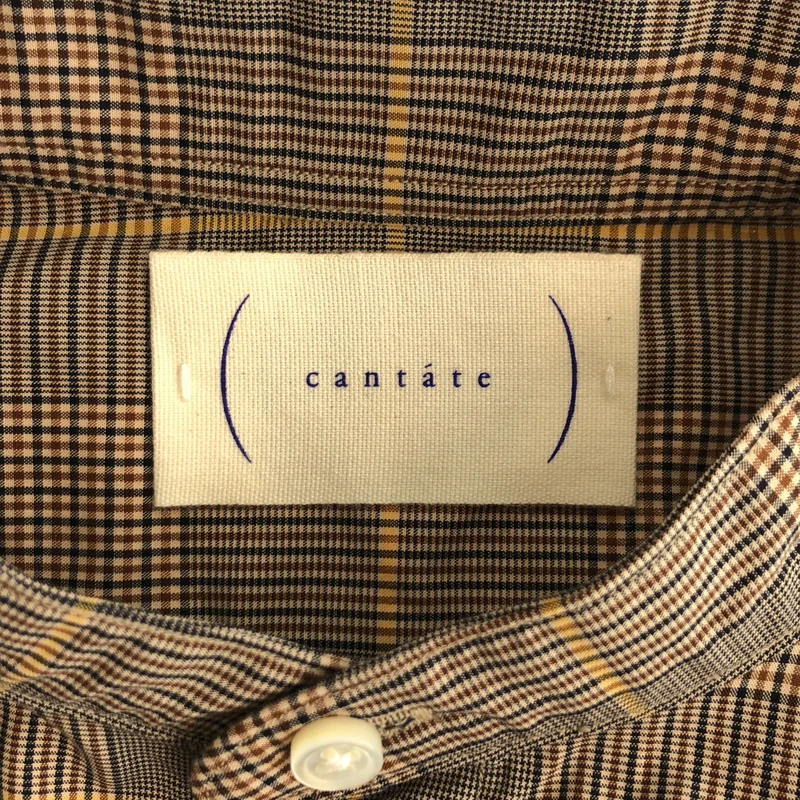 cantate / カンタータ | Band Collar Shirt バンドカラーシャツ | 46 | メンズ