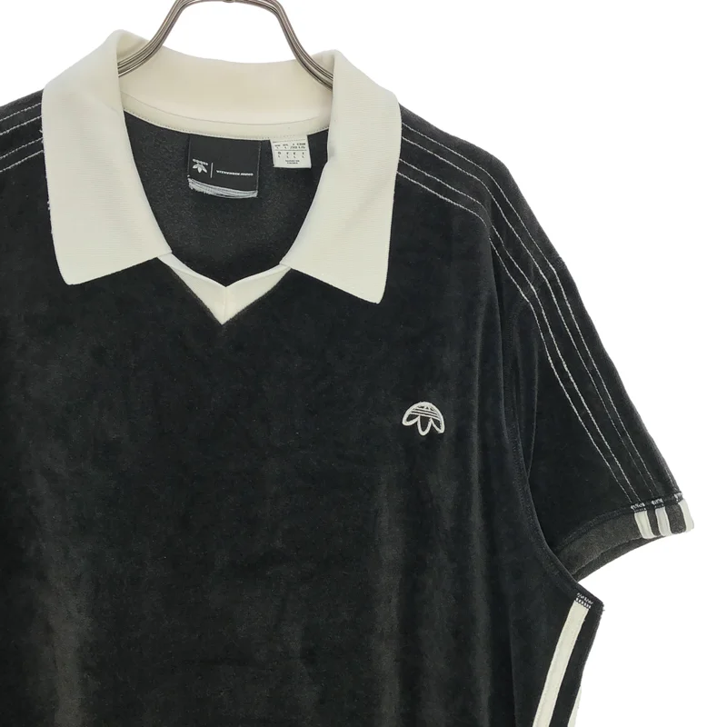 ALEXANDER WANG / アレキサンダーワン | × adidas / ベロアポロシャツ | L | メンズ