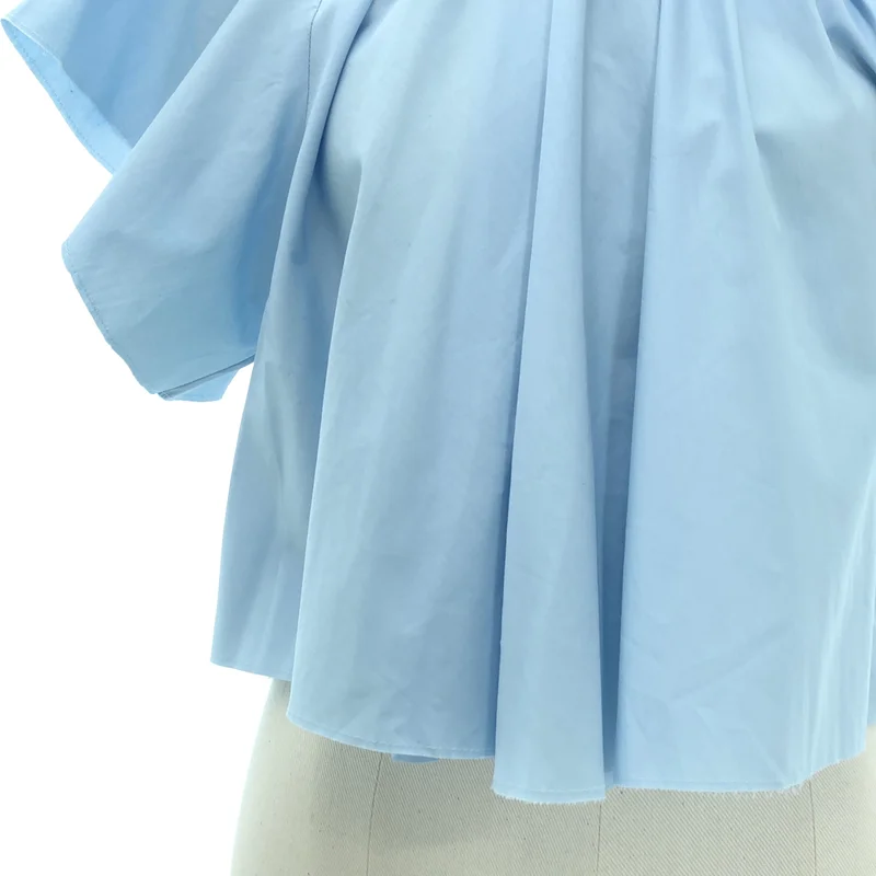 MM6 Maison Margiela / エムエムシックスメゾンマルジェラ | 2024SS | カットオフ ギャザーネック ブラウス | 36 | レディース