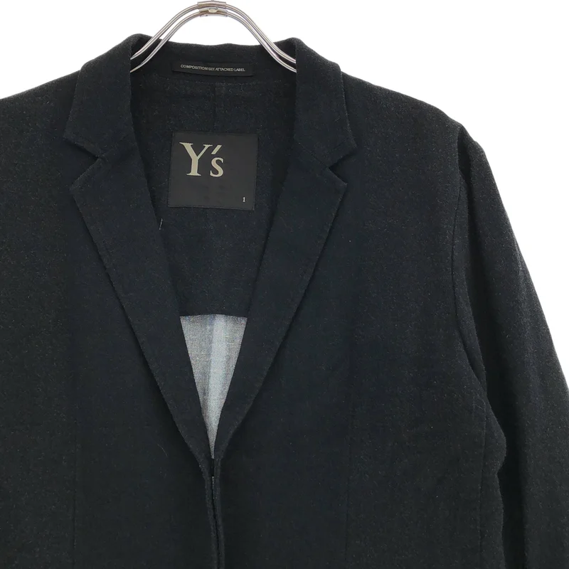 Y's / ワイズヨウジヤマモト | 2022AW | レーヨン リネン リブ切替 テーラードジャケット | 1 | レディース