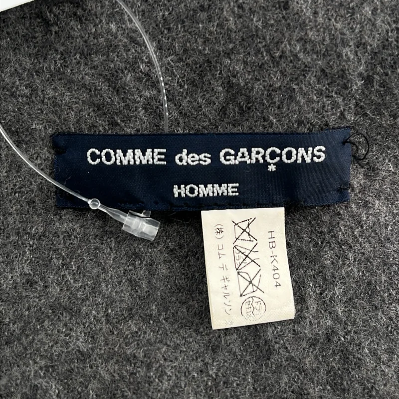 COMME des GARCONS HOMME / コムデギャルソンオム | ウール フリンジ 大判マフラー |