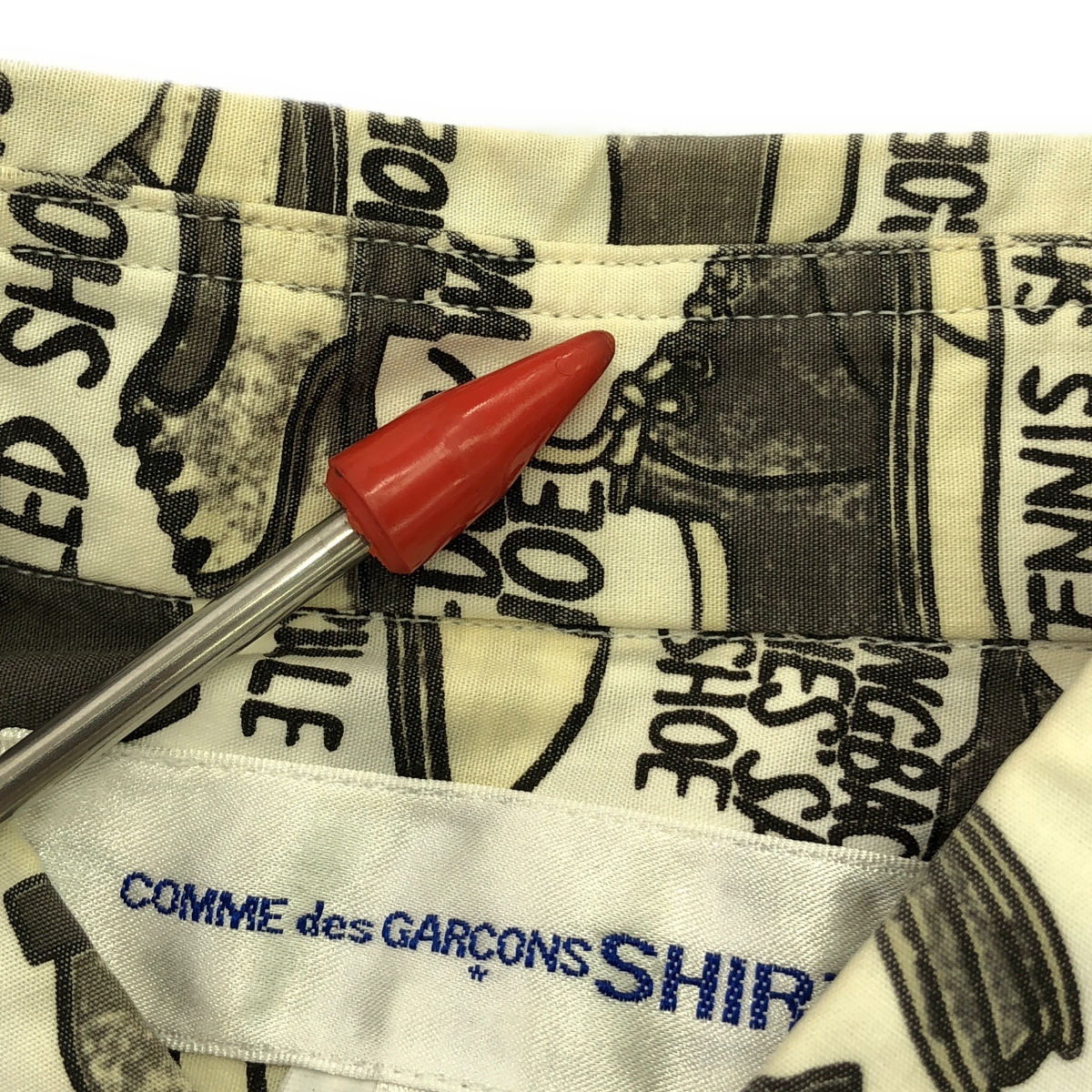COMME des GARCONS SHIRT / コムデギャルソンシャツ | 2008SS | ×Gregory Blackstock グレゴリー・ブラックストック 総柄 コットン シャツ | M | メンズ