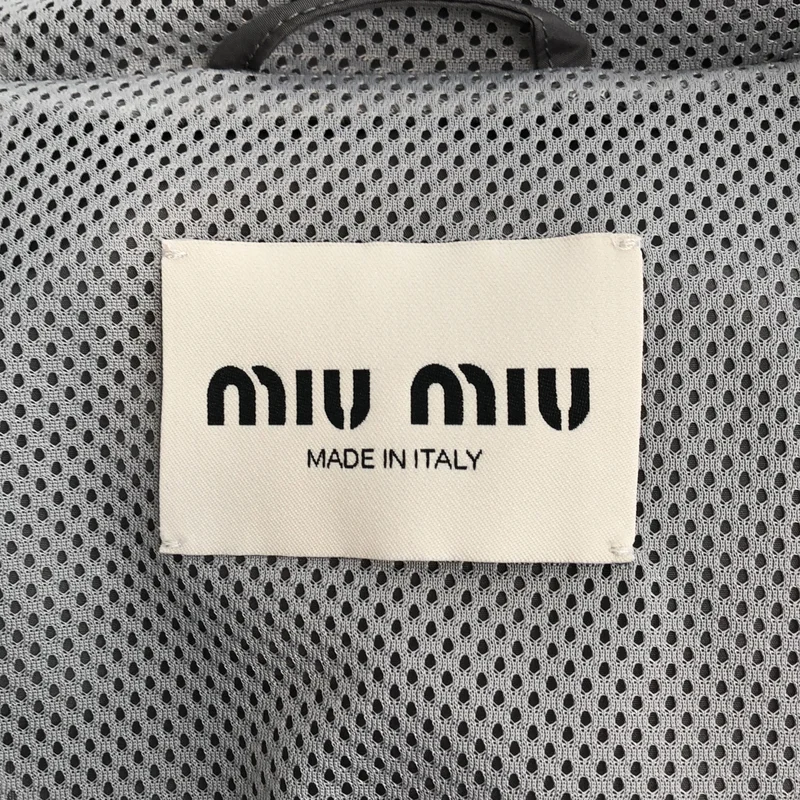 miu miu / ミュウミュウ | 2025SS | ナイロン シルク テクニカル ジップアップ ジャケット | 36 | レディース