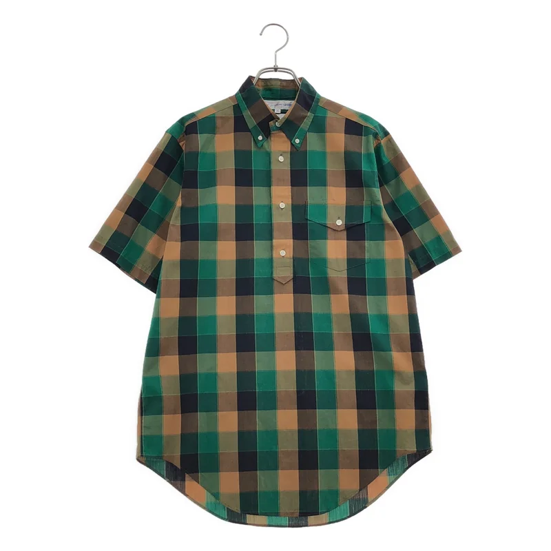 COMME des GARCONS SHIRT / コムデギャルソンシャツ | チェック プルオーバー ボタンダウン 半袖シャツ | M | メンズ