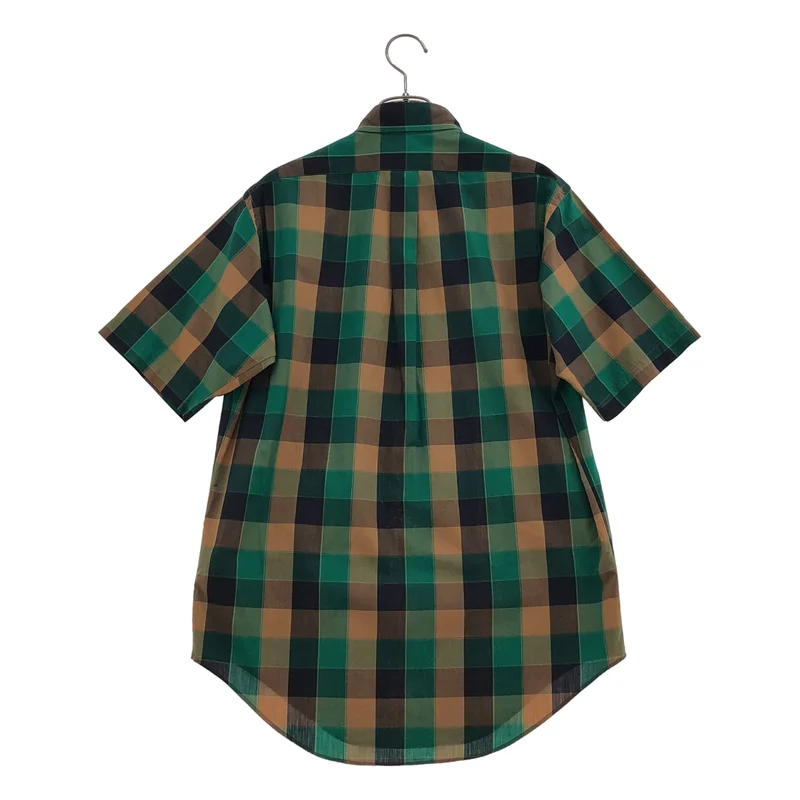 COMME des GARCONS SHIRT / コムデギャルソンシャツ | チェック プルオーバー ボタンダウン 半袖シャツ | M | メンズ