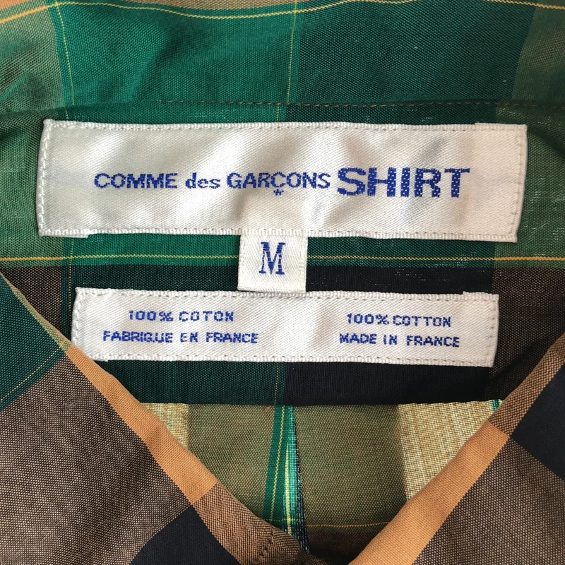 COMME des GARCONS SHIRT / コムデギャルソンシャツ | チェック プルオーバー ボタンダウン 半袖シャツ | M | メンズ
