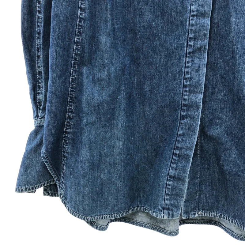 Mame Kurogouchi / マメクロゴウチ | Flared Sleeve Denim Shirt フレアスリーブ デニムシャツ | 1 | レディース
