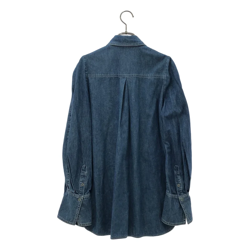 Mame Kurogouchi / マメクロゴウチ | Flared Sleeve Denim Shirt フレアスリーブ デニムシャツ | 1 | レディース