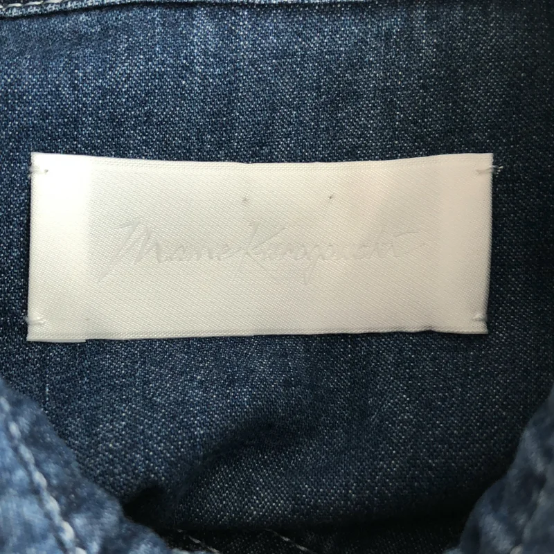 Mame Kurogouchi / マメクロゴウチ | Flared Sleeve Denim Shirt フレアスリーブ デニムシャツ | 1 | レディース