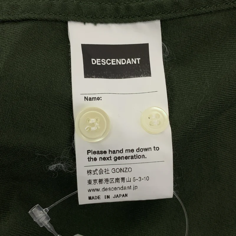 DESCENDANT / ディセンダント | ワンポイントロゴ ポケット オーバーシルエット シャツ | 4 | メンズ