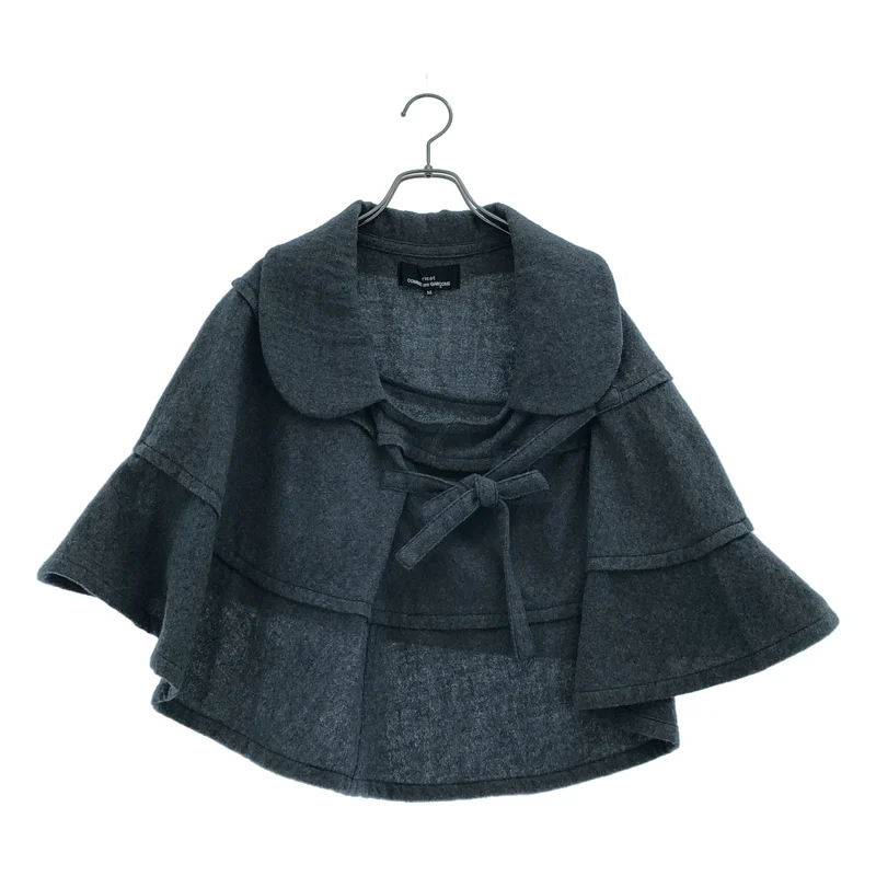 tricot COMME des GARCONS / トリココムデギャルソン | 2010AW | ウール フリルカラーポンチョ | M | レディース