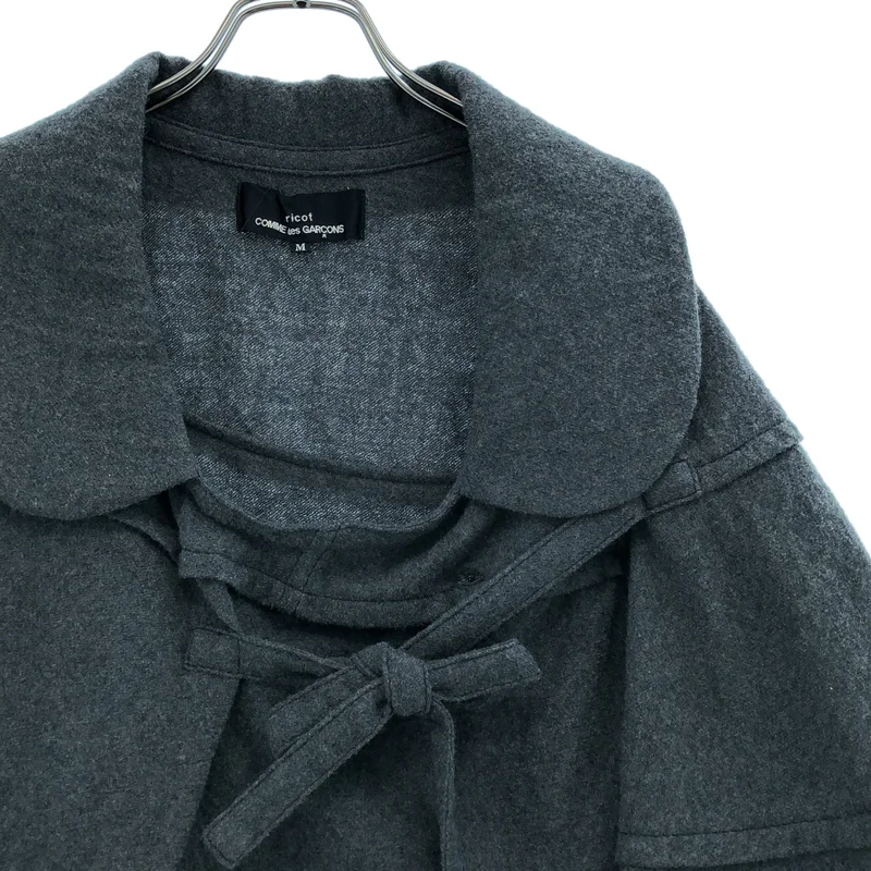 tricot COMME des GARCONS / トリココムデギャルソン | 2010AW | ウール フリルカラーポンチョ | M | レディース