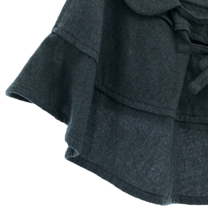 tricot COMME des GARCONS / トリココムデギャルソン | 2010AW | ウール フリルカラーポンチョ | M | レディース