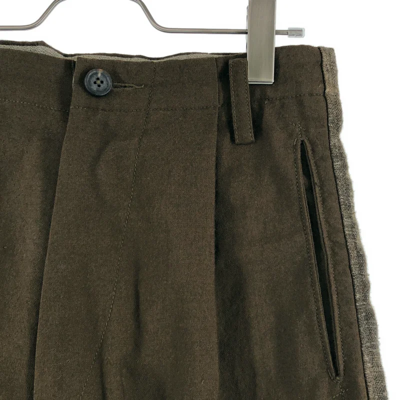ziggy chen / ジギーチェン | 2023AW | SIDE TAPED WORKER TROUSERS / サイドライン シンチバック タック パンツ | 44 | メンズ